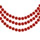 thumbnail image 1 of Uxcell 3Pcs Guirnalda de Bolas de Fieltro Roja Pom Pom Guirnalda Bolas Colgantes 8.2 Pies de Largo 24 Bolas para Navidad, 1 of 6