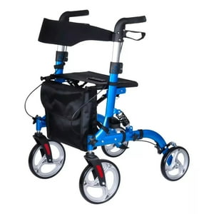 Genérico - Andador Ortopedico Aluminio 4 Ruedas Amortiguacion Plegable 1006F