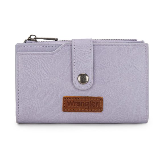 Cartera Wrangler Tríptica Pequeña Morada con RFID WG119
