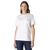 Remera Carhartt Wk87 Mujer Blanca Con Bolsillo Talle Xl