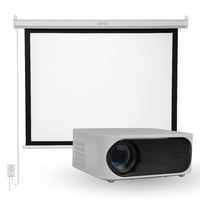 Proyector Portátil Orion 12000Lm + Telón Eléctrico 100"" Levo