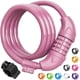 thumbnail image 1 of Candado para bicicleta Titanker, cable de 1,2 cm, 1,2 m, combinación, rosa, 1 of 8
