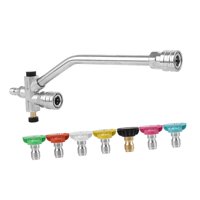 Magideal - Lanza De Conexión Doble, Varilla Para Lavadora A Presión Con Lanza Doble, Varilla Multifuncional Para Embellecer El Automóvil, Lavadora A Presión De A