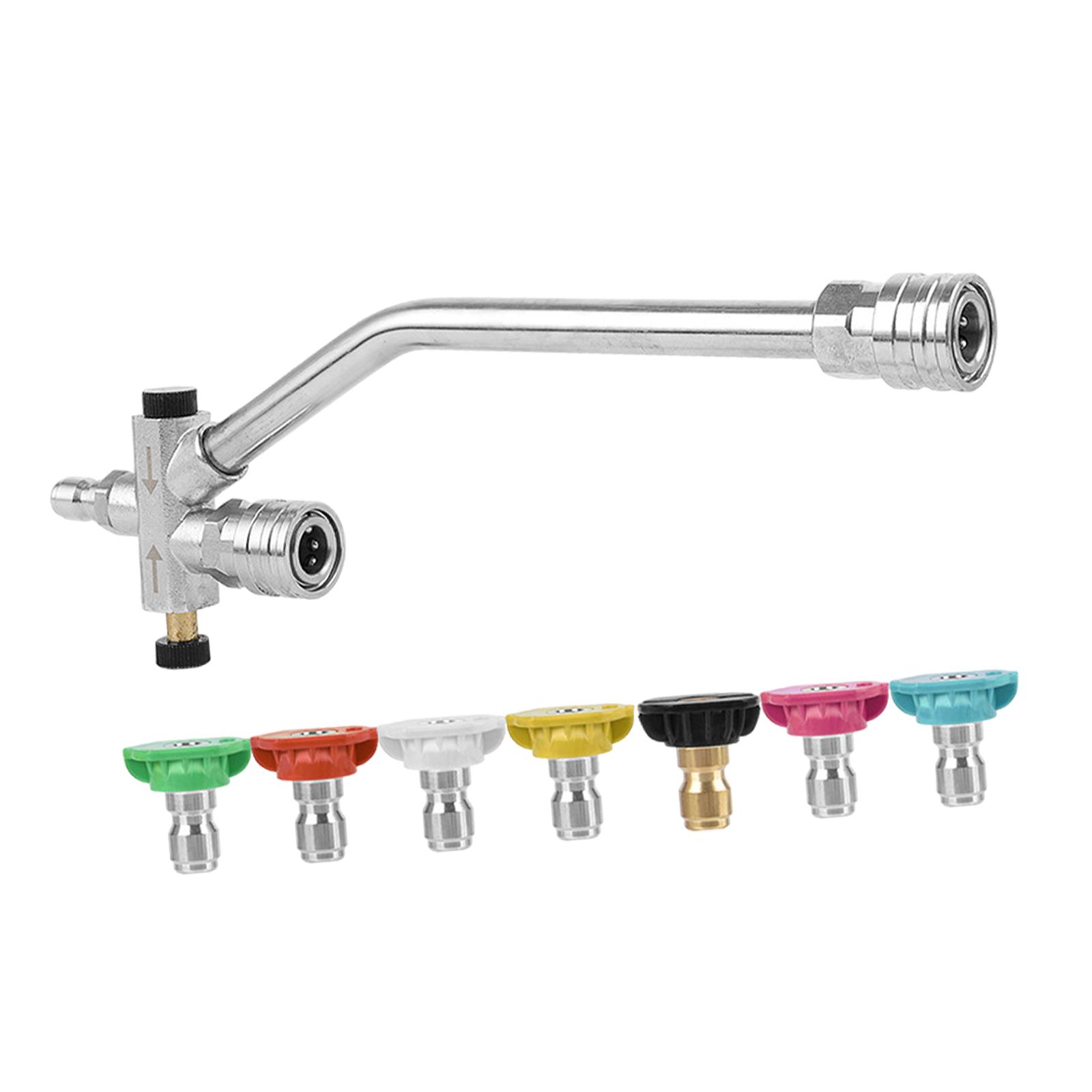 Magideal - Lanza De Conexión Doble, Varilla Para Lavadora A Presión Con Lanza Doble, Varilla Multifuncional Para Embellecer El Automóvil, Lavadora A Presión De A