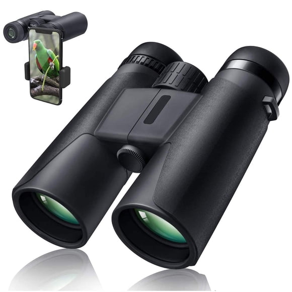 Binoculares Megrezo 10x42 profesionales a prueba de agua con adaptador