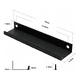 thumbnail image 2 of "Tiradores Manilla Negro, Belug Tirador Mueble Puerta 15cm 12 Unid Negro ", 2 of 5