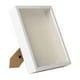 thumbnail image 5 of Caja de sombra de madera con marco, caja de sombra creativa para escritorio, colgante de pared, estuche de exposición de flores secas para decoración Blanco, 5 of 5