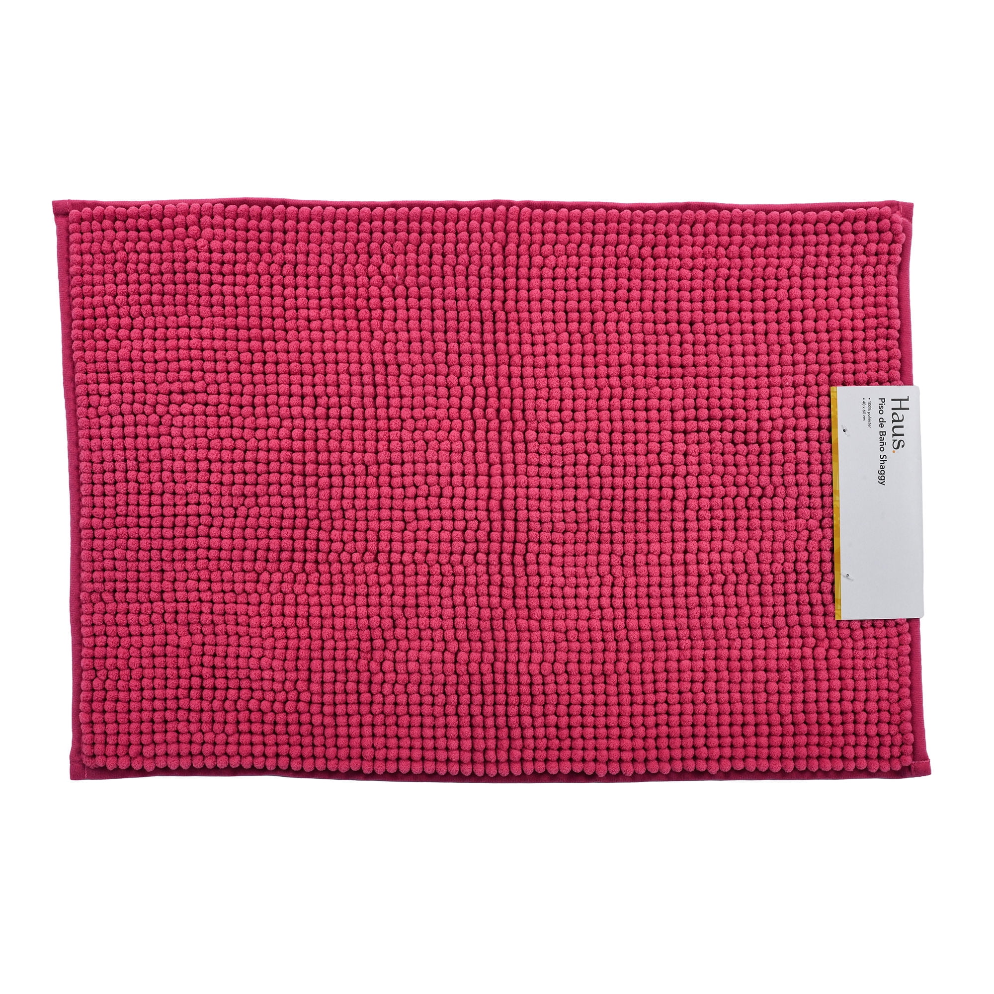 Piso Shaggy 40x60cm Poliester Rosado