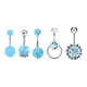 thumbnail image 4 of 5 Anillos Para Ombligo Para Mujer, 1,6 Mm, Acero Inoxidable, Joyería Para Piercing De Ombligo, Color Azul, 4 of 5