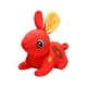 thumbnail image 4 of Cojín De Tiro De Animal Relleno De Simulación De Juguete De Conejo De Año Nuevo Para Boda Rojo, 4 of 5