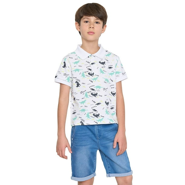 Polera Niño Kids Piqué Blanco Corona