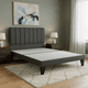 thumbnail image 3 of Cama 2 Plazas Franjas 150x190cm Incluye Base + Respaldo Marengo, 3 of 4