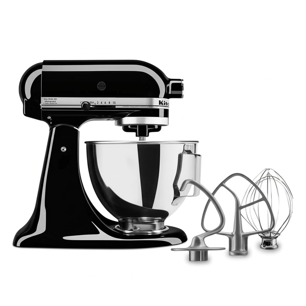 Batidora De Pie Kitchenaid Tilt-head 4.5l Ksm85pbob 300w Negra