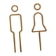 thumbnail image 5 of Letrero De Baño Para Hombres Y Mujeres, Letrero De Símbolo De Inodoro Ligero Para Parks Bar Store Dorado, 5 of 5