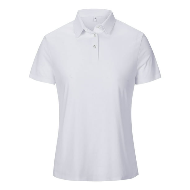 Polera Ultra Dry Fit Con Cuello Manga Corta Nueva Temporada Mujer