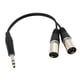 thumbnail image 2 of Macho Estéreo De 6,35 Mm A Doble XLR Macho Divisor De Cable De Conexión XLR 0,3 M, 2 of 3