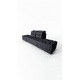 thumbnail image 1 of Sillón Seccional 8 en Uno Negro Lino, 1 of 7