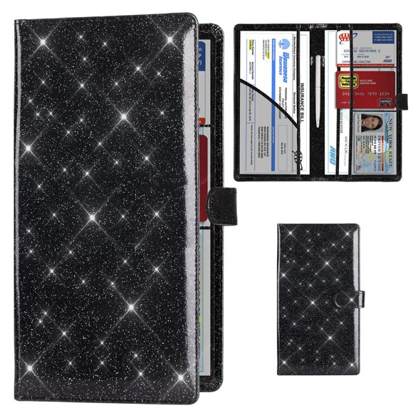 Portatarjetas TOURSUIT negro brillante para coche