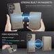 thumbnail image 3 of AutSpace Funda para Samsung Galaxy S24 Ultra 5G, Bloqueo RFID, Cuero PU, Compatible con MagSafe, Billetera Desmontable 2 en 1 con Tarjetero, Soporte, Cubierta Protectora Magnética, Gris, 3 of 9