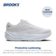 thumbnail image 2 of Zapatillas Brooks Ghost Max 3 Neutras para Mujer para Correr Blancas Talle 7, 2 of 6