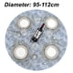 thumbnail image 3 of Mantel ajustable con reverso de franela y borde elástico. Mantel de PVC impermeable y resistente al aceite, antimanchas y lavable para mesas redondas (ideal para mesas redondas de 91 a 112 cm)., 3 of 5