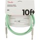 thumbnail image 3 of Cable de instrumentos Fender Original Series de 10 pies, color verde surf, 3 of 3