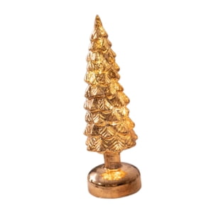 Bothyi - Árbol De Navidad Iluminado Para Mesa, Decoración Navideña Para Repisa De La Oficina, S Dorado