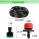 thumbnail image 2 of Kit Riego Jardín Aspersores Automáticos 20m PVC 62 Piezas, 2 of 8