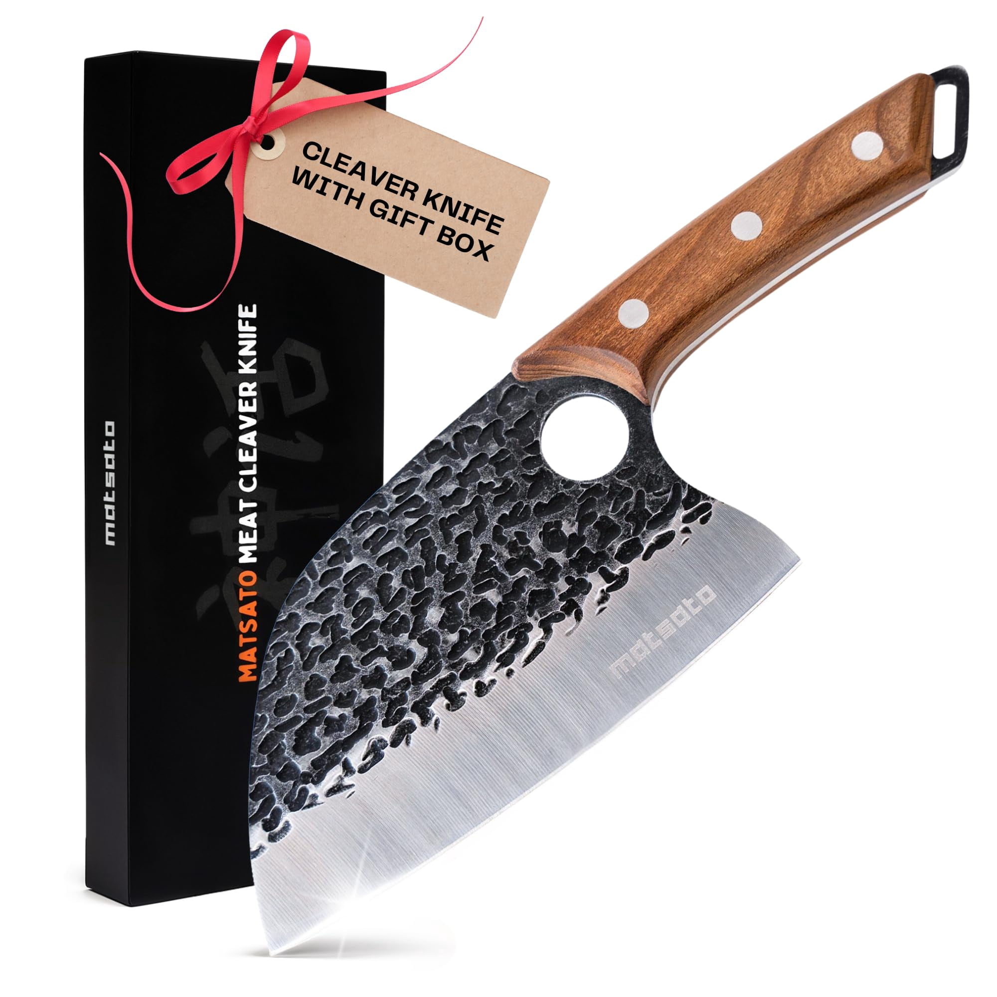 Cuchillo Matsato De Acero Japonés De 14,7 Cm Para Carne Y Verduras