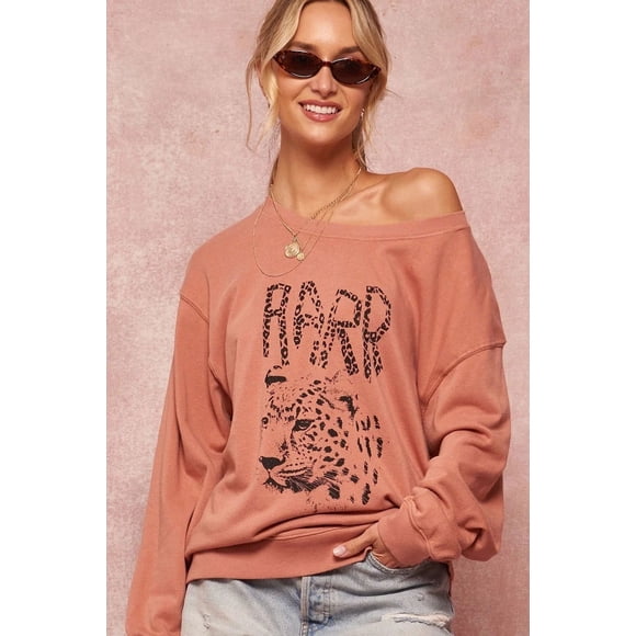 Una Sudadera Gráfica de Felpa Francesa Teñida en Prenda