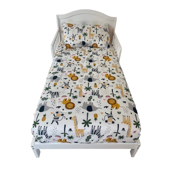 Set ropa para cama de transición animals de 4 piezas