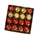 thumbnail image 3 of 16 Piezas De Bolas Navideñas DIY Decorativas De Navidad Para Fiesta De Aniversario De Año Nuevo Rojo Y Amarillo, 3 of 3