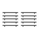 thumbnail image 1 of Tiradores de barra Elegant Decor Quinn negro mate, juego de 10, 1 of 6