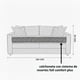 thumbnail image 5 of Sofa 3 Cuerpos Amira Cafe Resortes Full Comfort, 5 of 5