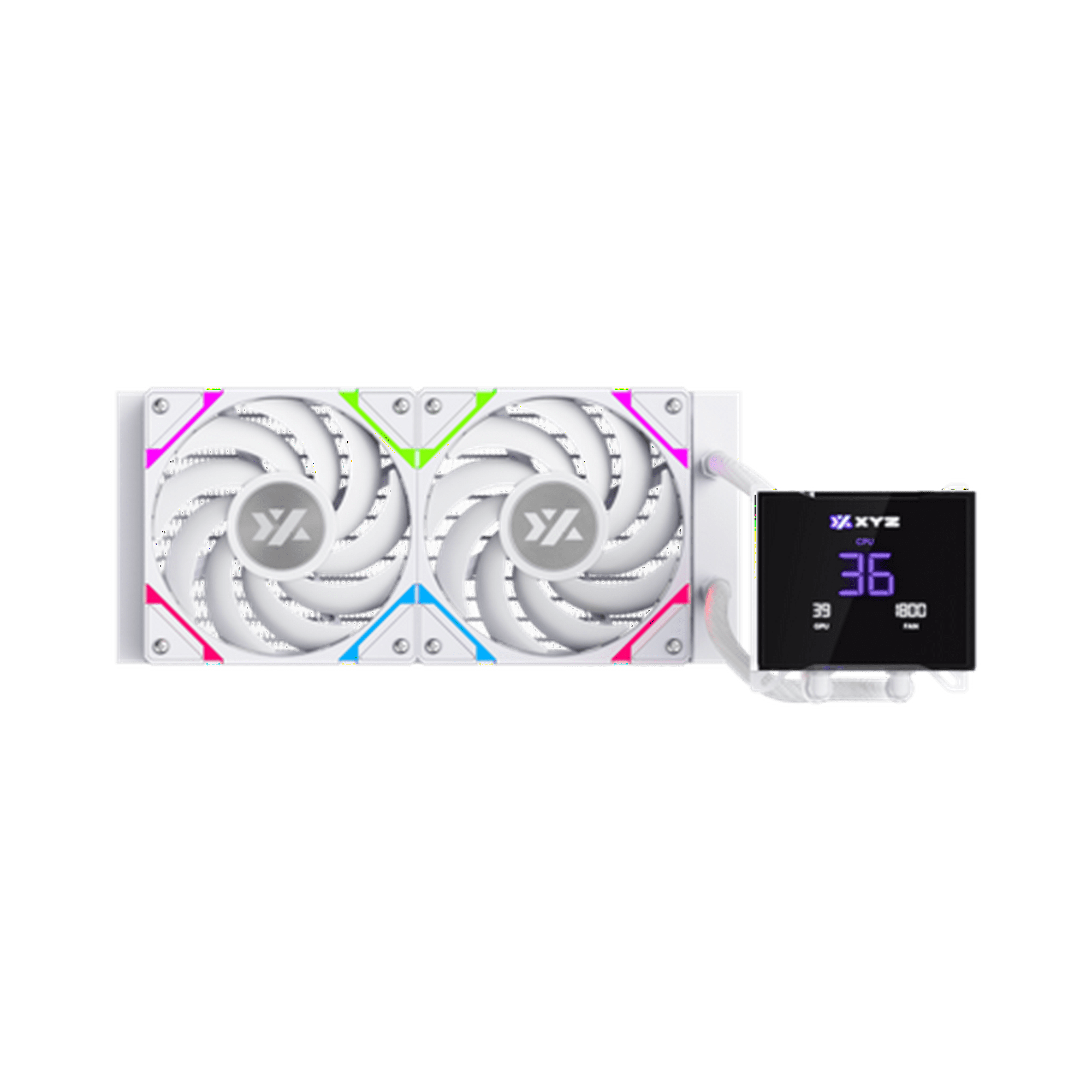 Xyz Gaming - Refrigeración Líquida Xyz Hydrotemp 240 White, Alto Rendimiento, Pantalla Lcd 3.5, Intel/amd