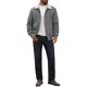 thumbnail image 2 of INSPIRE CHIC Abrigo de Carga de Invierno para Hombre con Solapa y Cremallera Forrado de Felpa Cálido Chaqueta de Pana M Gris, 2 of 5