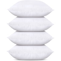 Utopia Bedding - Juego De Ropa De Cama Throw Pillows Utopia De 4 Unidades, Color Blanco, 55 X 55 Cm