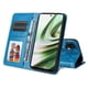 thumbnail image 4 of Funda tipo cartera FOXDOCK para OnePlus Nord CE 3 , diseño girasol en relieve, cuero PU, cierre magnético, soporte y tarjetero, 4 of 5