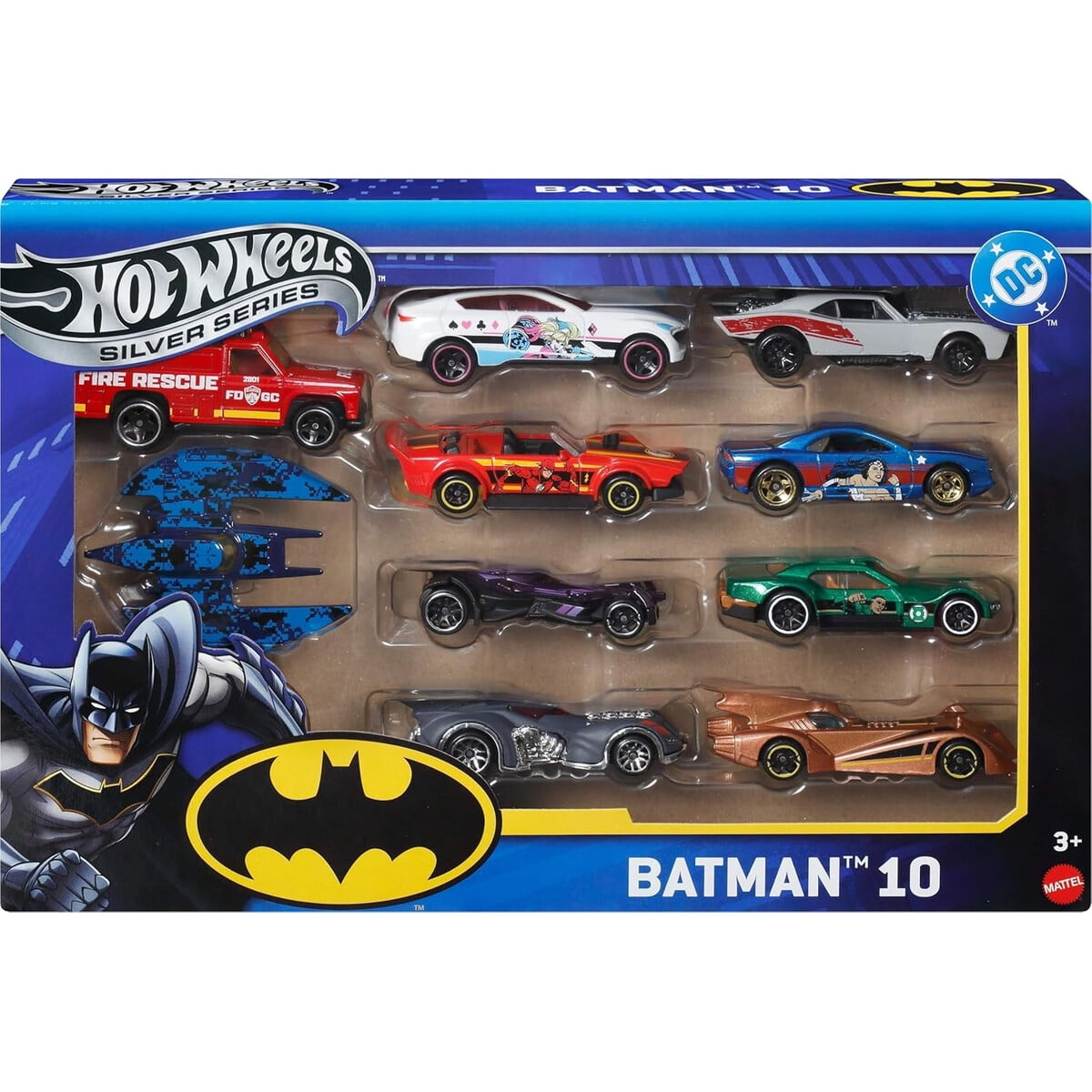 Hot Wheels Batman Set 10 Autos Diecast 164 Mattel