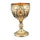 thumbnail image 4 of Copa de agua en relieve para beber, de metal decorativa retro con diamantes de imitación para amantes de los bares, recuerdo de fiesta Oro, 4 of 5