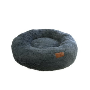 Petwoow - Cama Para Mascotas Perros Y Gatos 76X76X17 Cm Gris Oscuro