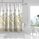 thumbnail image 1 of Transform Your Bathroom with our Botanical Watercolor Floral Shower Curtain Set - Includes 12 Hooks for Easy Installation!, 1 of 5