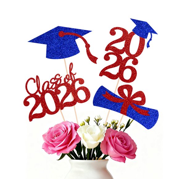 Cake Toppers SakFestivo 16 Piezas para Graduación 2026