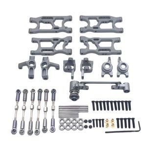 Magideal - Kits De Actualización Rc, Brazos Oscilantes Delanteros/Traseros, Varillas De , Eje De Dirección Delantero/Trasero Para 144010 144001 , Titanio