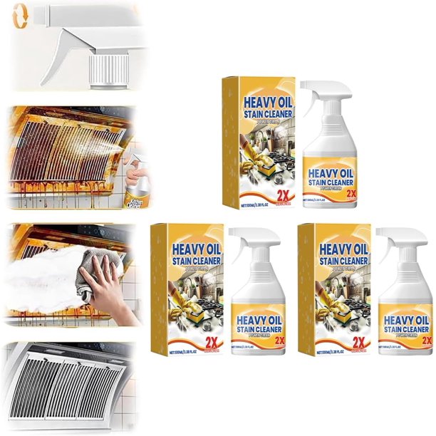 Spray limpiador grasa cocina removedor aceite pesado encimeras estufa hornos