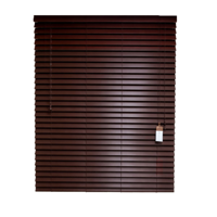 Aura Home - Persiana Roller Manual Estilo Madera Pvc 120X165 Cm 50 Mm Color Caoba Texturado Marca Aura