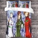thumbnail image 3 of Juego De Funda Nórdica Entemah Neon Genesis Evangelion Ropa De Cama Con Estampado 3d Funda Nórdica De Eva Con Cierre De Cremallera Para Niños Adolescentes Y Niños Microfibra Suave 3 Pie, 3 of 3
