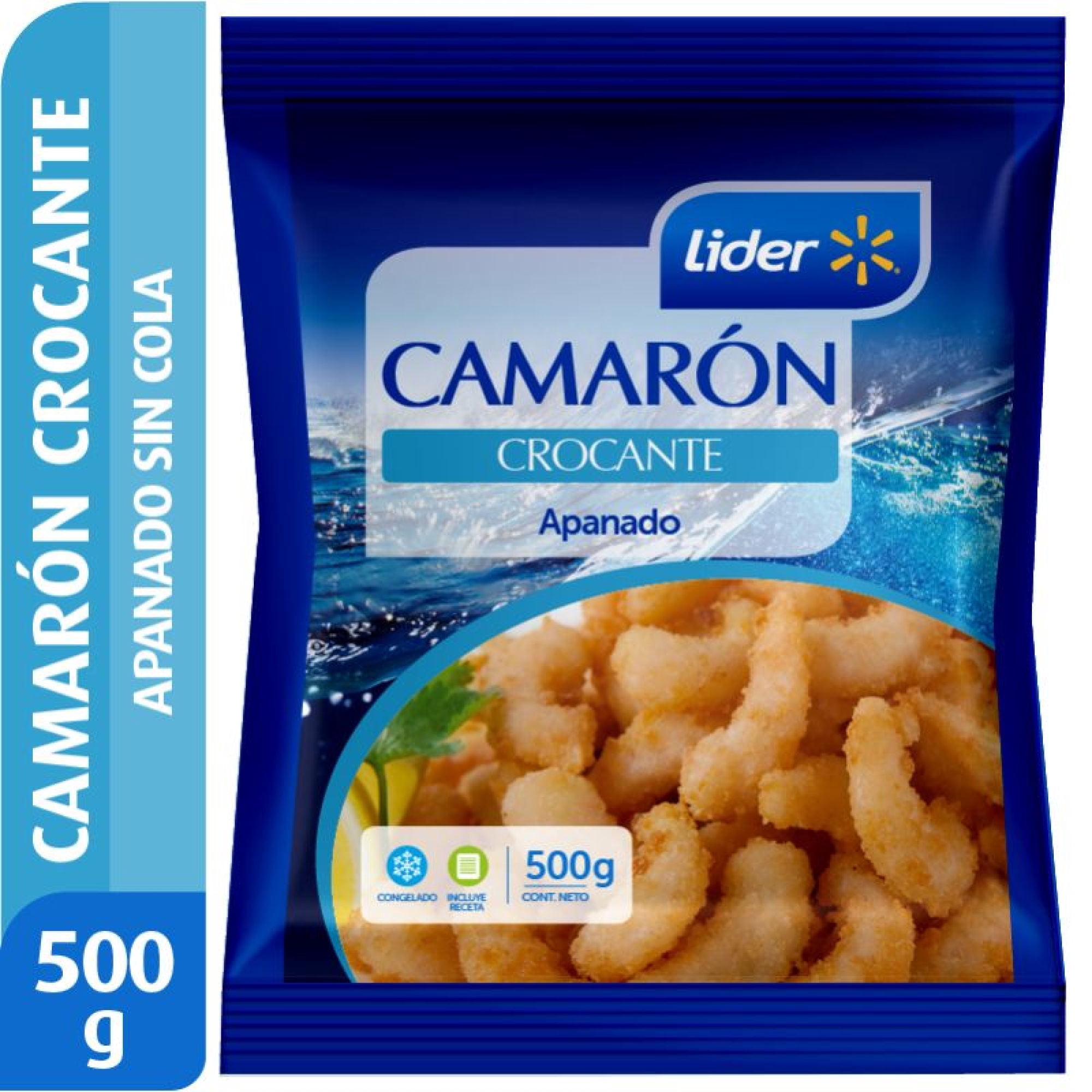 Camarón Sin Cola Crocante Apanado 500 g Lider