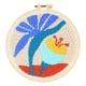 thumbnail image 1 of Kits de aguja de punzón para adultos principiantes, bricolaje, estilo hawaiano, juego de bordado de aro de 8 pulgadas, herramienta de aguja de punzón para manualidades artísticas, ideal para todas las, 1 of 5