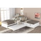 thumbnail image 3 of L-shaped Platform Bed with Trundle and Drawers Linked with built-in Desk,Twin,White(Old SKU SM000916AAK-1), 3 of 3